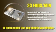 De automatische 4L-van het de Lassersdeksel van het Oorhandvat van het de Vleklassen Hoogste van het de Machinedeksel Machine van het de Klemlassen