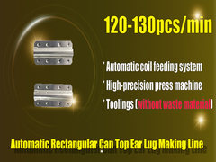 Automatische rechthoekige lijn voor het maken van oordoppen voor 100% materiaalbesparing