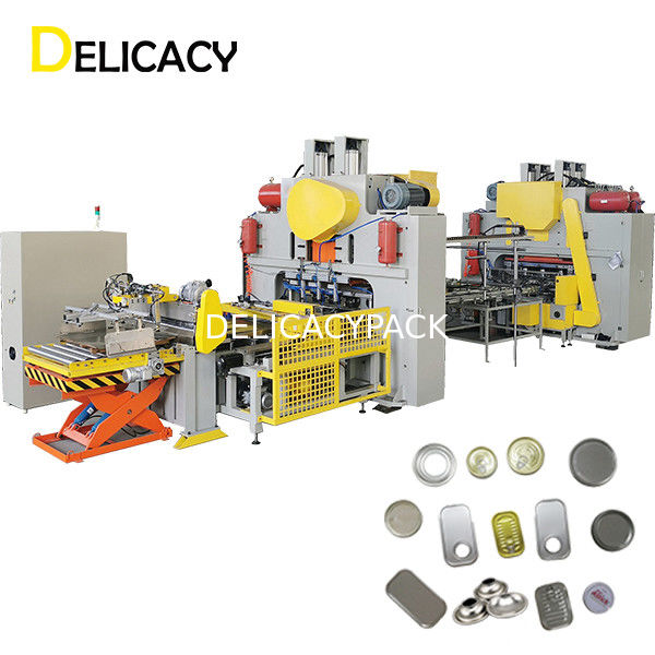 Volledige Automatische CNC Tin Can Productielijn, EOE-de Pers van het het Bladvoer van het Beëindigenblik