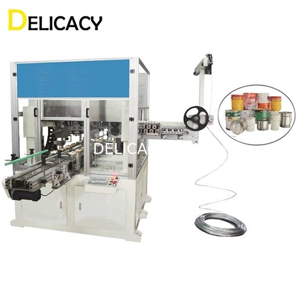 De automatische Verpakkende Maker Tin Barrel Wire Handle Machine van het Staalmetaal voor Chemische Pail Can Making Line