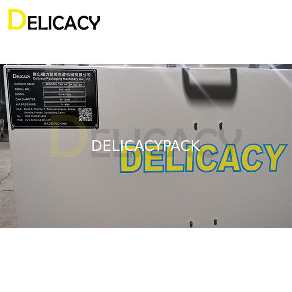 0.1Mpa luchtdruk Aerosol kan lek detector voor aerosol kan maken machine hoge efficiëntie