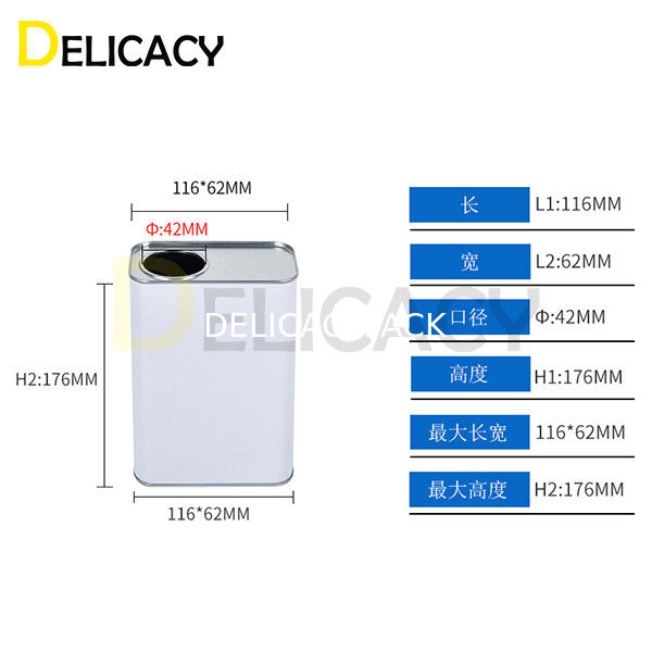 2.2KW 1L vierkant blikken naaimachine aangepast kleur